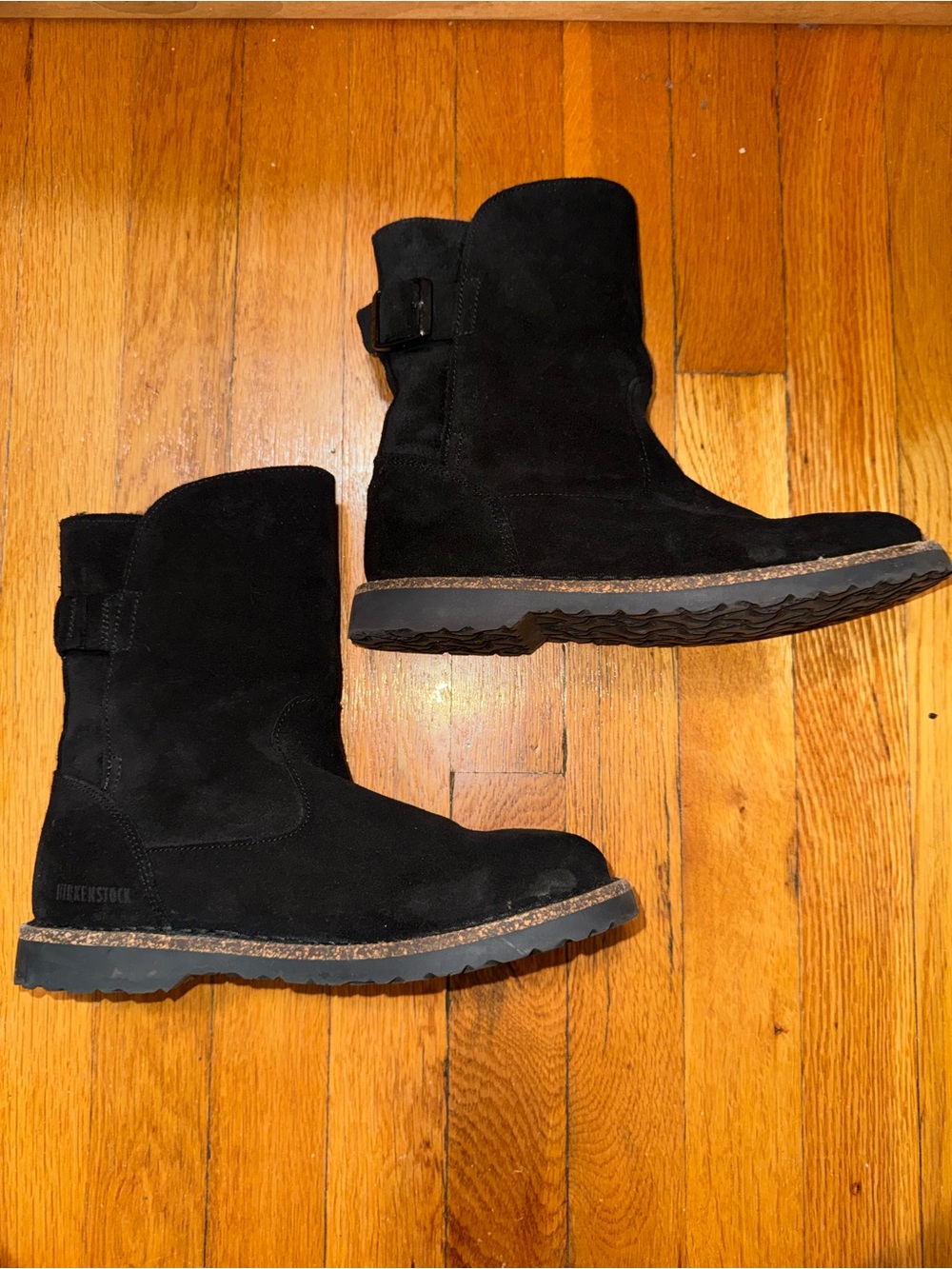 Birkenstock Uppsala Shearling boots in black suede